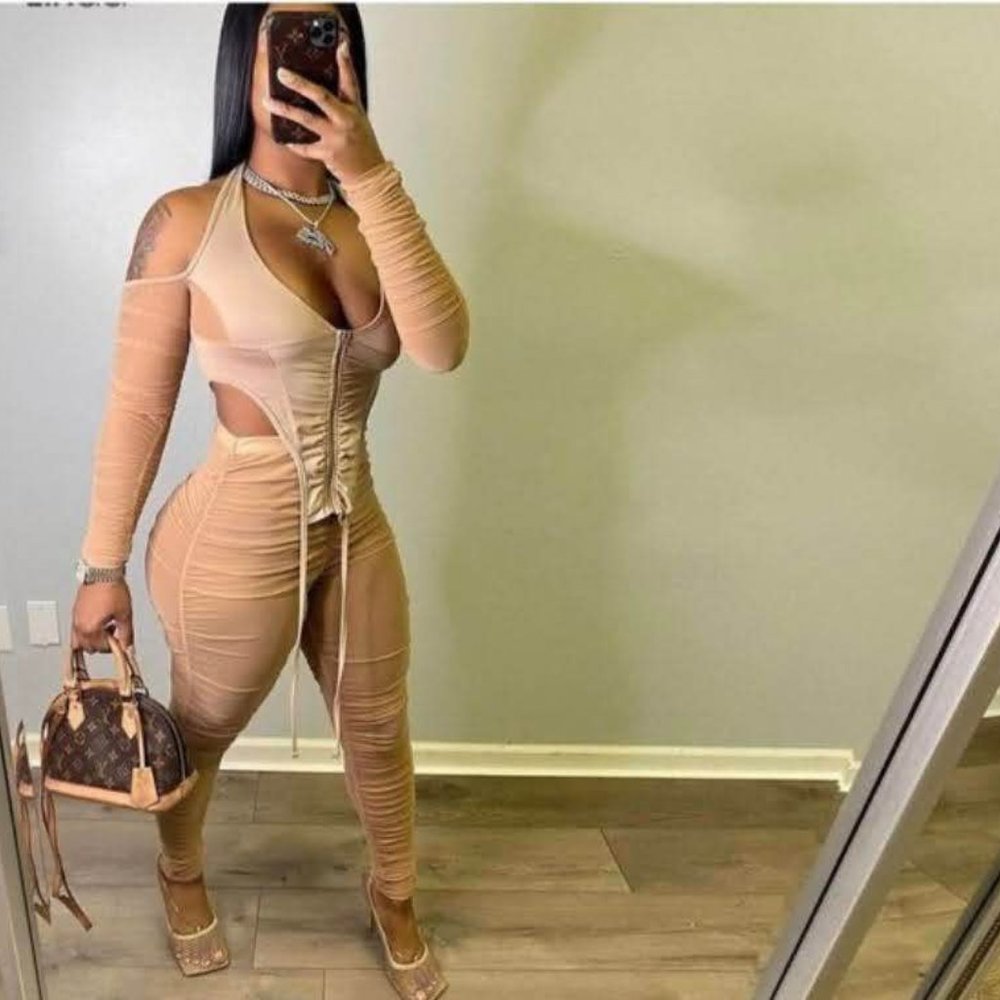 Tan 2 Piece